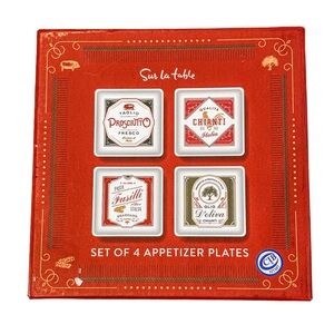 Sur La Table Mercato Italian Appetizer Plates Set of 4